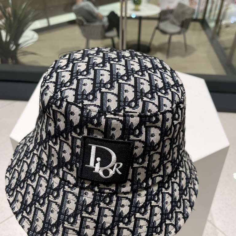 [DIOR Dior] 2023 summer new counter men and women models sunshade fisherman's hat, the big name shipment, super convenient! Good ride! Out on the street must have