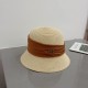 Dior Dior new straw hat, celebrity style bowler hat, head circumference 57cm