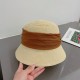 Dior Dior new straw hat, celebrity style bowler hat, head circumference 57cm