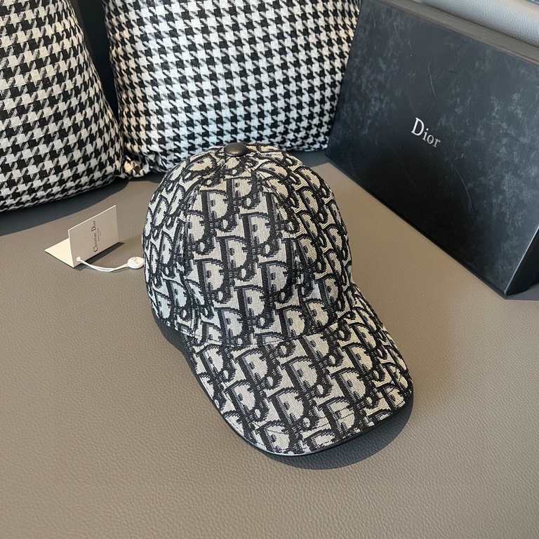 DiorWith box cloth bag, Dior (Dior) new original single baseball cap, Dior old flower, retro flavor, counter out-of-stock popular, 11 open mold customized, original canvas material   head layer cowhide, cotton lining, li