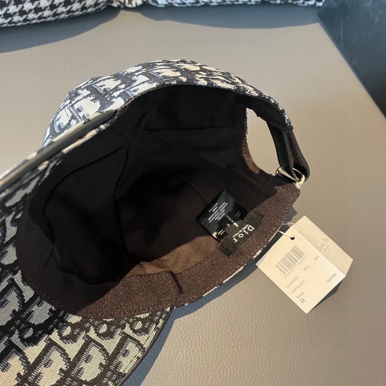 DiorWith box cloth bag, Dior (Dior) new original single baseball cap, Dior old flower, retro flavor, counter out-of-stock popular, 11 open mold customized, original canvas material   head layer cowhide, cotton lining, li