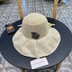 DIOR Dior large-brimmed sun hat summer fashion lace bow fisherman hat female foldable sun hat face sun hat