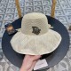 DIOR Dior large-brimmed sun hat summer fashion lace bow fisherman hat female foldable sun hat face sun hat