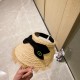 with dust bag [Dior Dior] 2023 new raffia pop sun hat hollow cap, big name shipping, super convenient! Good ride! Out on the street must