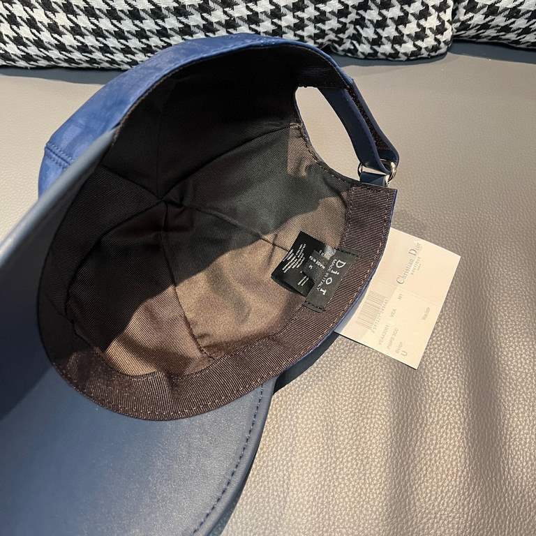 With box cloth bag, Dior (Dior) new original single baseball cap, Dior old flower patchwork leather, retro flavor, 11 open mold ordering, original satin fabric   head layer cowhide, cotton lining, lightweight and breatha