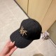 with dust bag [DIOR Dior] 2023 new gold embroidered baseball cap, new shipments, big name models are super good with, hurry to get!