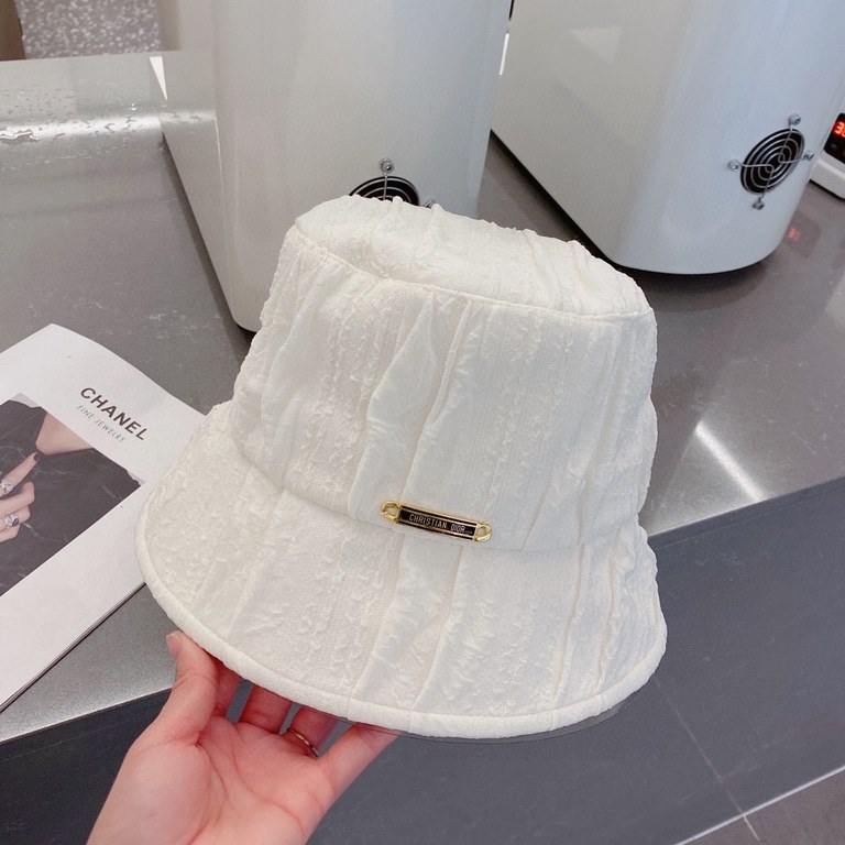 ￥Dior Dior 23 Spring and Autumn Fisherman's Hat, Casual Bucket Hat, Hundred models, head circumference 57, cm