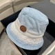 Dior Dior 2023 spring and summer new Japanese design sense cowboy fisherman hat children sweet summer Korean version of the hundred with the tide breathable sunshade show face small pot hat