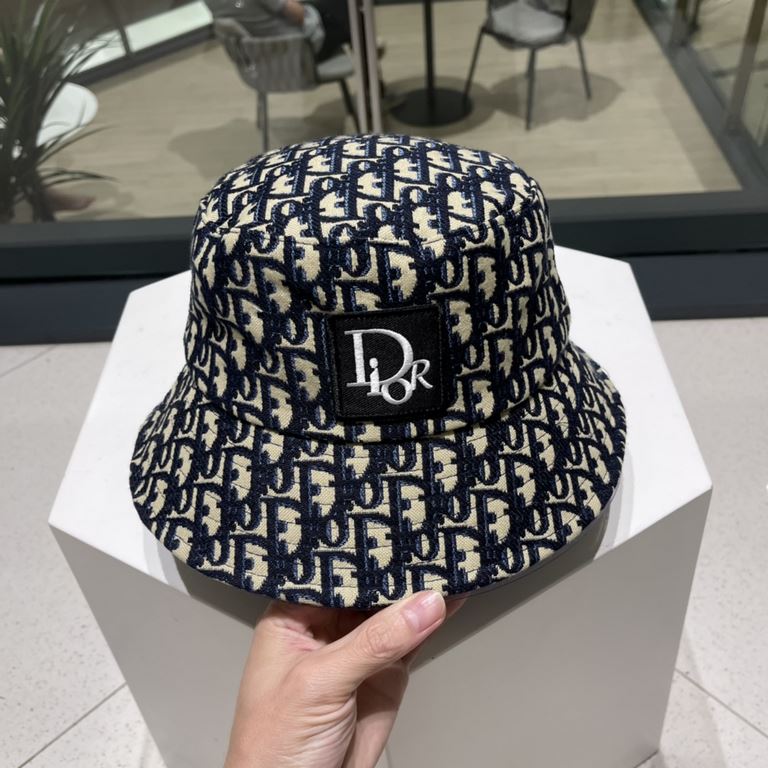 [DIOR Dior] 2023 summer new counter men and women models sunshade fisherman's hat, the big name shipment, super convenient! Good ride! Out on the street must have