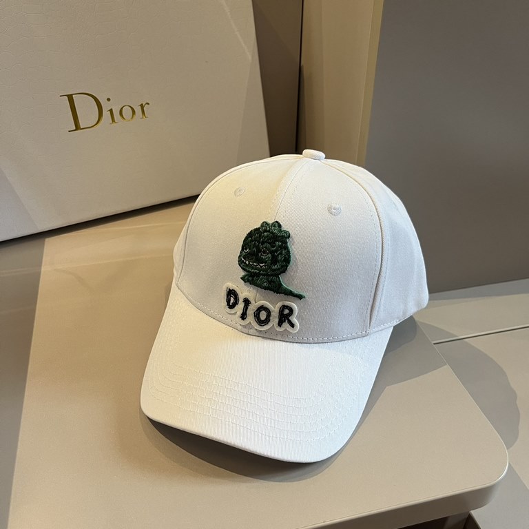 ￥Dior Dior Duck Tongue Cap, Men's and Women's Baseball Cap, Head Circumference 57cm