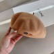 ￥Dior Dior fall and winter new beret, 100% wool fabric % head circumference 57cm