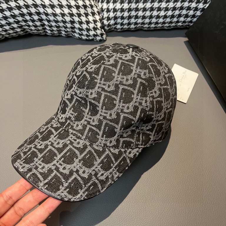 With box cloth bag, Dior (Dior) new original single baseball cap, Dior old flower, retro flavor, counter out of stock popular, 11 open mold customized, original canvas material   head layer cowhide, cotton lining, lightw