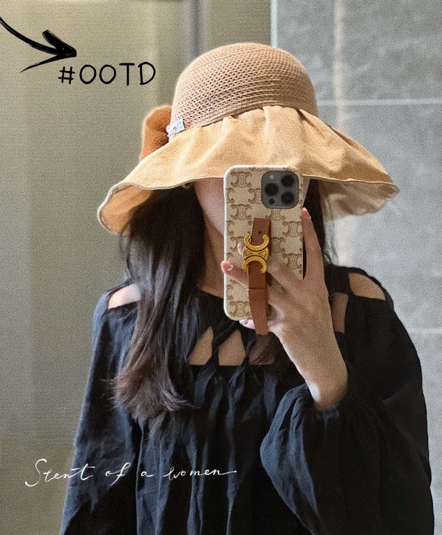 with dust bag [Dior Dior] 2023 spring and summer models of simple large-brimmed bow fisherman's hat, the big models are super good with the big brands, hurry to get it!