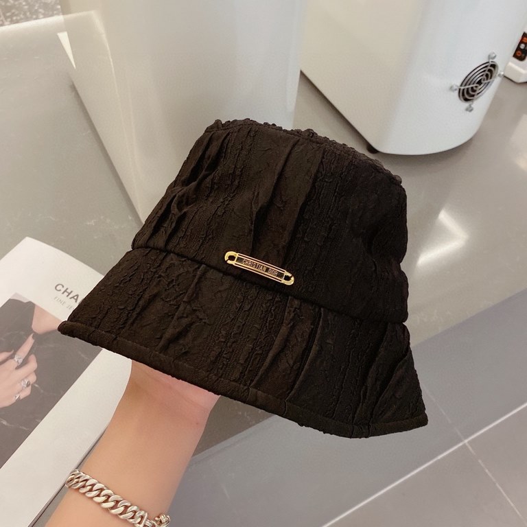 ￥Dior Dior 23 Spring and Autumn Fisherman's Hat, Casual Bucket Hat, Hundred models, head circumference 57, cm