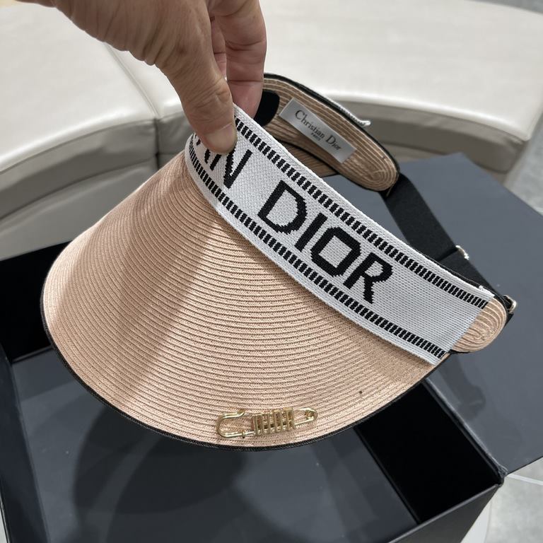 [DIOR Dior] 2023 spring and summer new explosive models counter synchronization counter models sun hat hollow cap, super convenient! Good ride! Out on the street must have