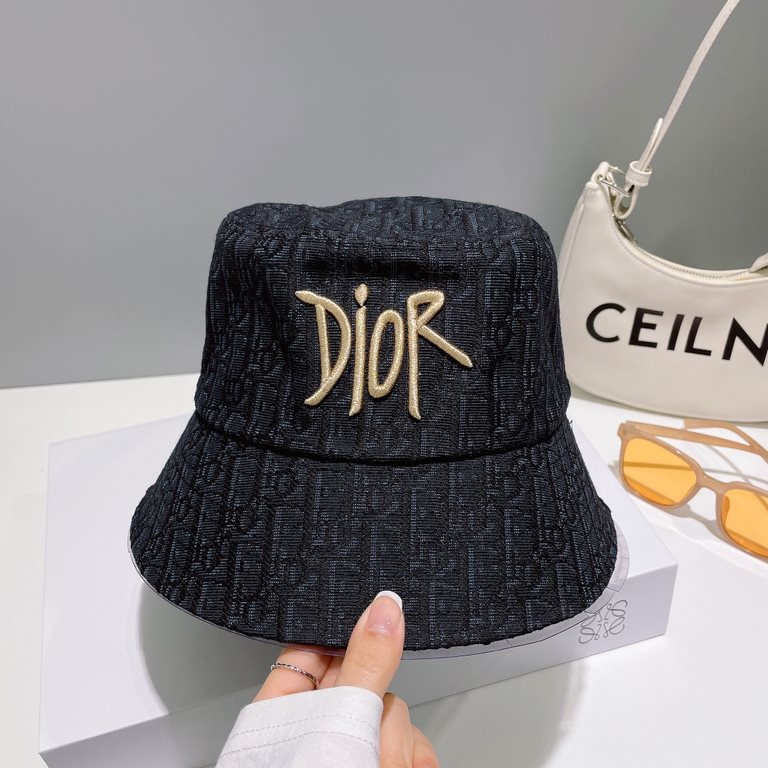 The original single quality Dior DIOR] official website synchronization on-line Korean version of the new British sports models heavy custom models 11 original single quality men and women universal fisherman hat Mian Ma