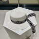 [Dior Dior] 2022 new straw sun shading straw hat basin hat   beach style, simple and generous, versatile single product ~ the first choice for the street, the new cap is super-beautiful and greasy, new on the shelves!