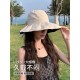 DIOR Dior fisherman hat female summer new large brim cover the whole face vinyl sun hat sunscreen sun hat UV sun hat children