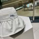 DIOR Dior fisherman hat female summer new large brim cover the whole face vinyl sun hat sunscreen sun hat UV sun hat children