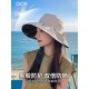 DIOR Dior fisherman hat female summer new large brim cover the whole face vinyl sun hat sunscreen sun hat UV sun hat children