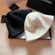 T￥Dior Dior Mink Fisherman's Hat, Cold Hat, Black and White