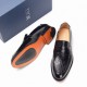 Dior Derby Shoes｜Leather soled formal shoes｜Meticulously crafted in open-edge beaded cowhide｜Water dyed cowhide lining｜With classic lace-up closure｜Side embossed logo｜Sheeny stacked heel for a touch of style｜Can be worn 