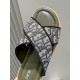 Dior Alias Men's Leather SlippersNew for summer, these Alias sandals make a statement of casual elegance. Crafted from grained cowhide leather, Oblique print fabric and cowhide lining! Cross-strap design with metal overl