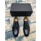 Dior ~ Size38-45D's new men's high-end men's business shoes, made of imported calfskin leather, hand-rubbed color change process, with cowhide liningpadded feet, imported Italian leather outsole, showing luxury!