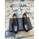 Dior ~ Size38-45D's new men's high-end men's business shoes, made of imported calfskin leather, hand-rubbed color change process, with cowhide liningpadded feet, imported Italian leather outsole, showing luxury!