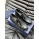 D~r  Men's Classic Loafers are designed in a slip-on style for easy on and off. Meticulously crafted from black cowhide leather, they're crafted in collaboration with Shawn Stussy and feature a rubberized, embossed sole 