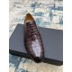 Dior ~ Size38-45D's new men's high-end men's business shoes, made of imported calfskin leather, hand-rubbed color change process, with cowhide liningpadded feet, imported Italian leather outsole, showing luxury!