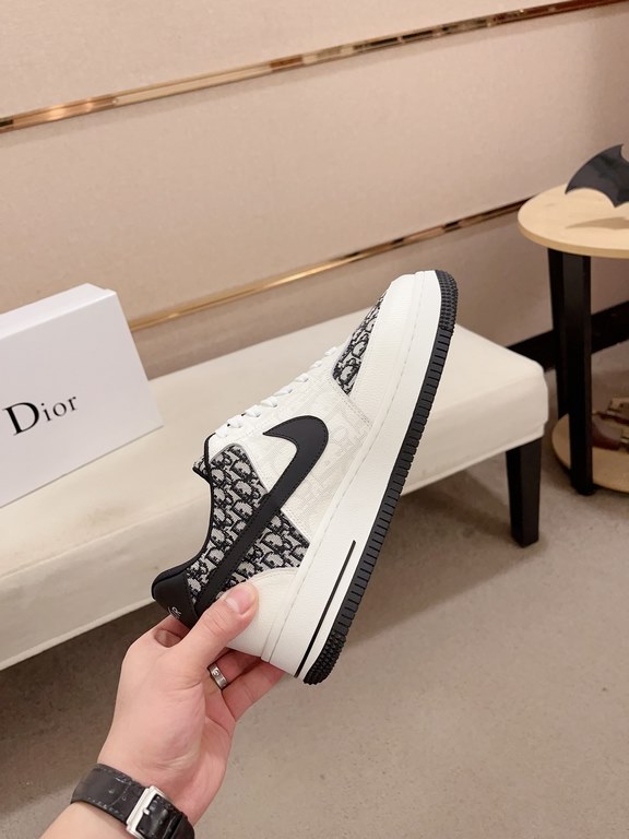 Factory price [Dior Dior] new casual sports style men's shoes, new spring and summer models design, perfect workmanship, lace-up lazy models to create the quality of the suitcase, Upper imported first layer cowhide, shee