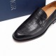 Dior Derby Shoes｜Leather soled formal shoes｜Meticulously crafted in open-edge beaded cowhide｜Water dyed cowhide lining｜With classic lace-up closure｜Side embossed logo｜Sheeny stacked heel for a touch of style｜Can be worn 