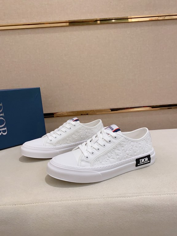 Factory price [Dior] new casual sports style men's shoes, new spring and summer models design, perfect workmanship, lace-up lazy models to create the quality of the suitcase, Upper imported first layer cowhide, sheepskin