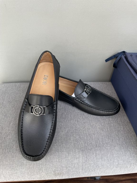 [strong] [strong] [strong] original single quality counter new dior dior pure handmade driving men's shoes soybean shoes footwear lazy shoes, exquisite hand sewing workmanship details comparable to the counter original r