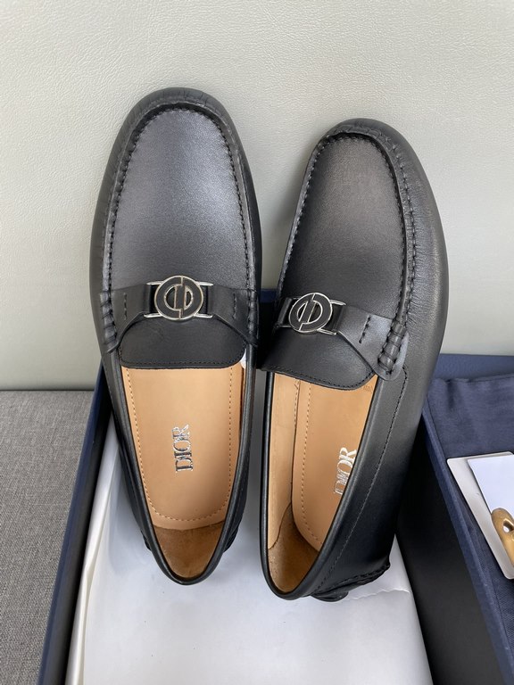 [strong] [strong] [strong] original single quality counter new dior dior pure handmade driving men's shoes soybean shoes footwear lazy shoes, exquisite hand sewing workmanship details comparable to the counter original r