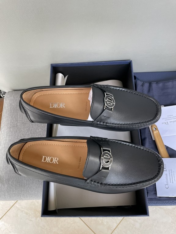 [strong] [strong] [strong] original single quality counter new dior dior pure handmade driving men's shoes soybean shoes footwear lazy shoes, exquisite hand sewing workmanship details comparable to the counter original r