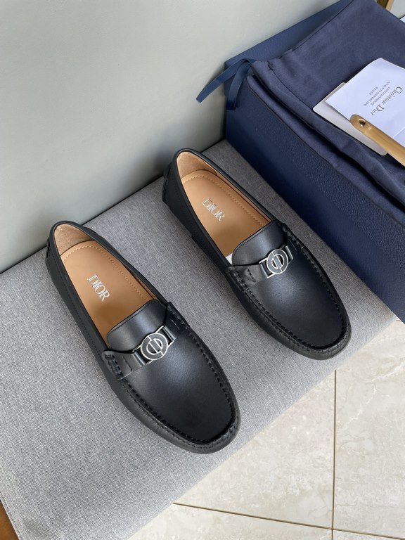 [strong] [strong] [strong] original single quality counter new dior dior pure handmade driving men's shoes soybean shoes footwear lazy shoes, exquisite hand sewing workmanship details comparable to the counter original r