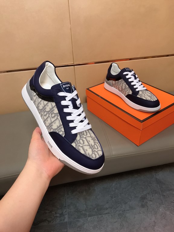 Factory price     [Dior Dior] new casual shoes, must explode models , using the trend of fashion shoes   the latest - explosive models   upper using imported cowhide leather   special printing fabric stitching design , s