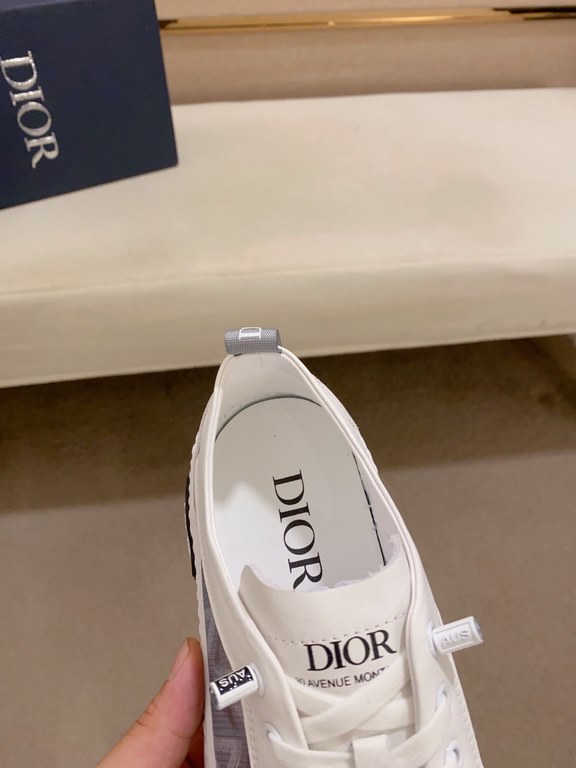 Factory price [Dior] new casual sports style men's shoes, new spring and summer models design, perfect workmanship, lace-up lazy models to create the quality of the suitcase, Upper imported first layer cowhide, senior sh