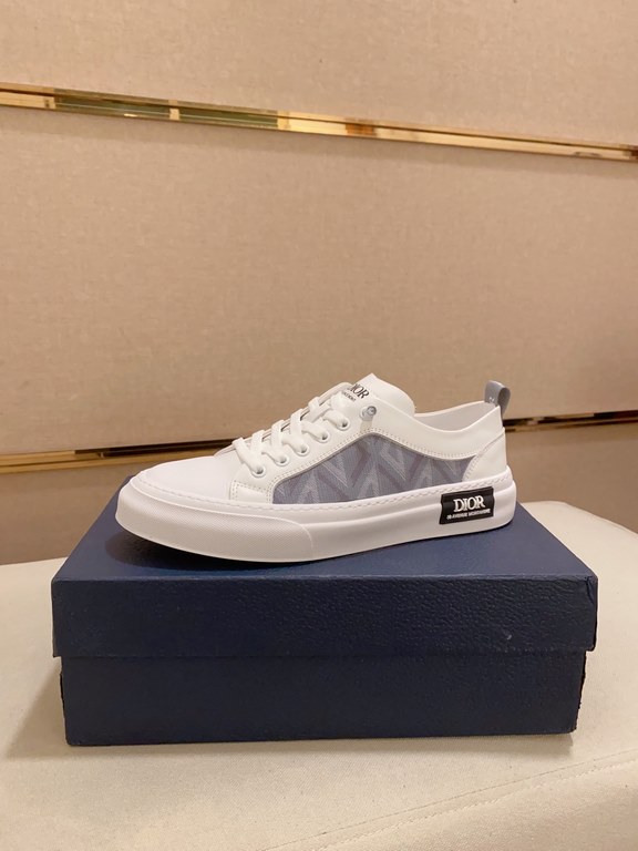 Factory price [Dior] new casual sports style men's shoes, new spring and summer models design, perfect workmanship, lace-up lazy models to create the quality of the suitcase, Upper imported first layer cowhide, senior sh