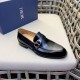 Dior Derby Shoes｜Leather soled formal shoes｜Meticulously crafted in open-edge beaded cowhide｜Water dyed cowhide lining｜With classic lace-up closure｜Side embossed logo｜Sheeny stacked heel for a touch of style｜Can be worn 