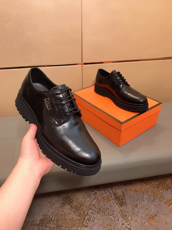 Factory    〈Dio〉 new casual casual business shoes   luxury fashion high-end products   perfect last plus top handmade, making this shoe immediately formed a strong aristocratic atmosphere, the selection of cowhide, sheep