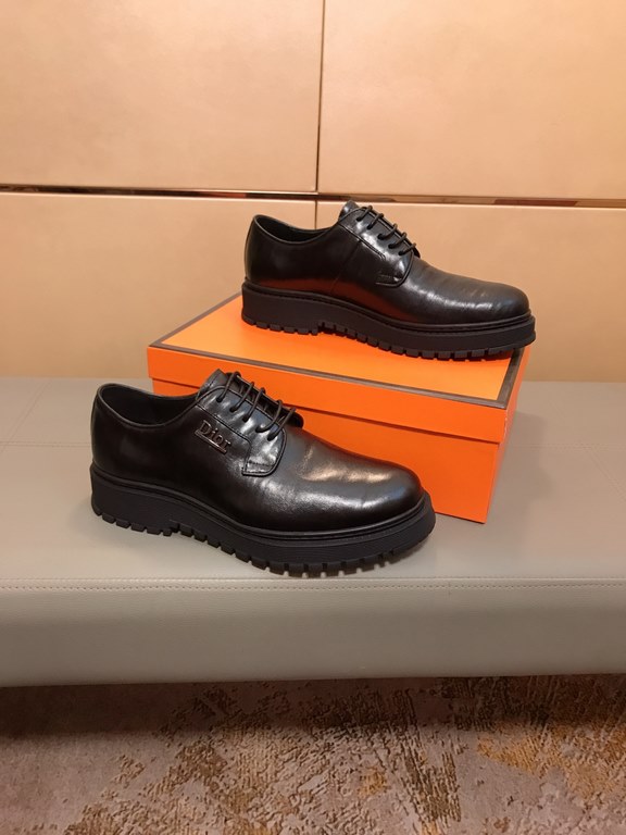 Factory    〈Dio〉 new casual casual business shoes   luxury fashion high-end products   perfect last plus top handmade, making this shoe immediately formed a strong aristocratic atmosphere, the selection of cowhide, sheep