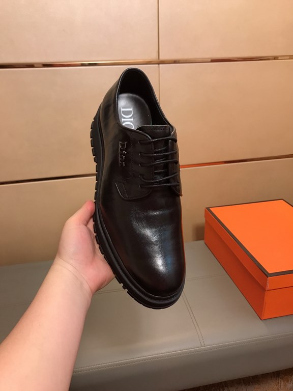 Factory    〈Dio〉 new casual casual business shoes   luxury fashion high-end products   perfect last plus top handmade, making this shoe immediately formed a strong aristocratic atmosphere, the selection of cowhide, sheep