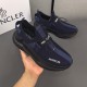 .   The Moncler Moncler Men's Outdoor Lace-Up Sneaker features a comfortable, slip-resistant shoe designed for outdoor runs or urban strolls. Combining innovation, functionality and graphic detailing, it draws inspiratio