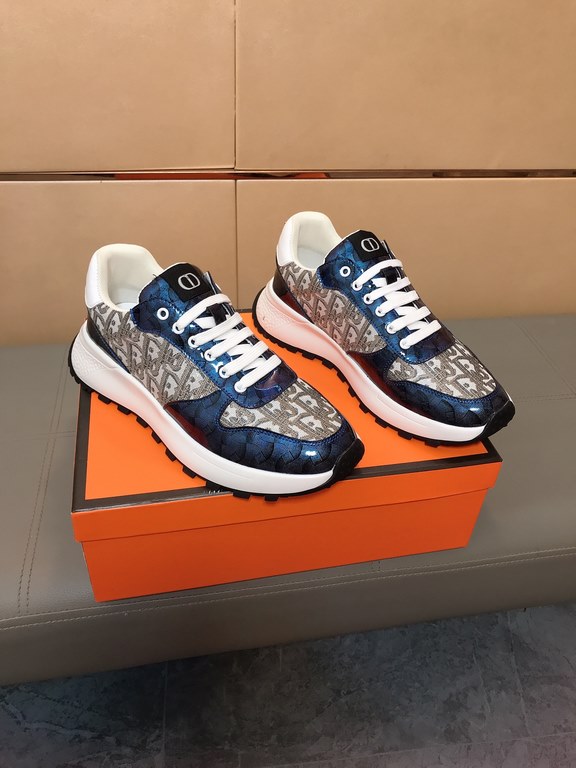 Factory price    [Dior Dior] new casual shoes, must explode models, using the trend of fashion shoes   the latest - explosive models   uppers using imported printed fabric splicing design, breathable lining, comfortable 