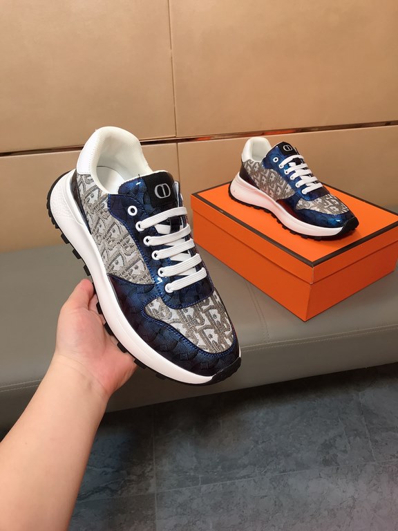 Factory price    [Dior Dior] new casual shoes, must explode models, using the trend of fashion shoes   the latest - explosive models   uppers using imported printed fabric splicing design, breathable lining, comfortable 