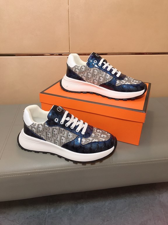 Factory price    [Dior Dior] new casual shoes, must explode models, using the trend of fashion shoes   the latest - explosive models   uppers using imported printed fabric splicing design, breathable lining, comfortable 