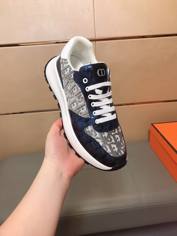 Factory price    [Dior Dior] new casual shoes, must explode models, using the trend of fashion shoes   the latest - explosive models   uppers using imported printed fabric splicing design, breathable lining, comfortable 